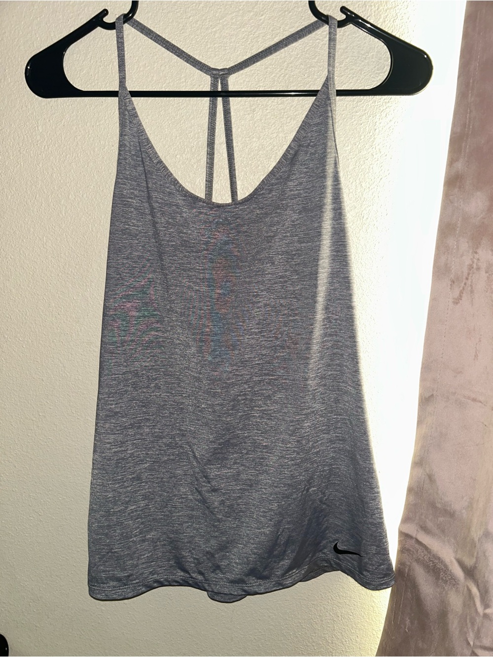 Nike Women's Light Heather Gray Strappy Tank